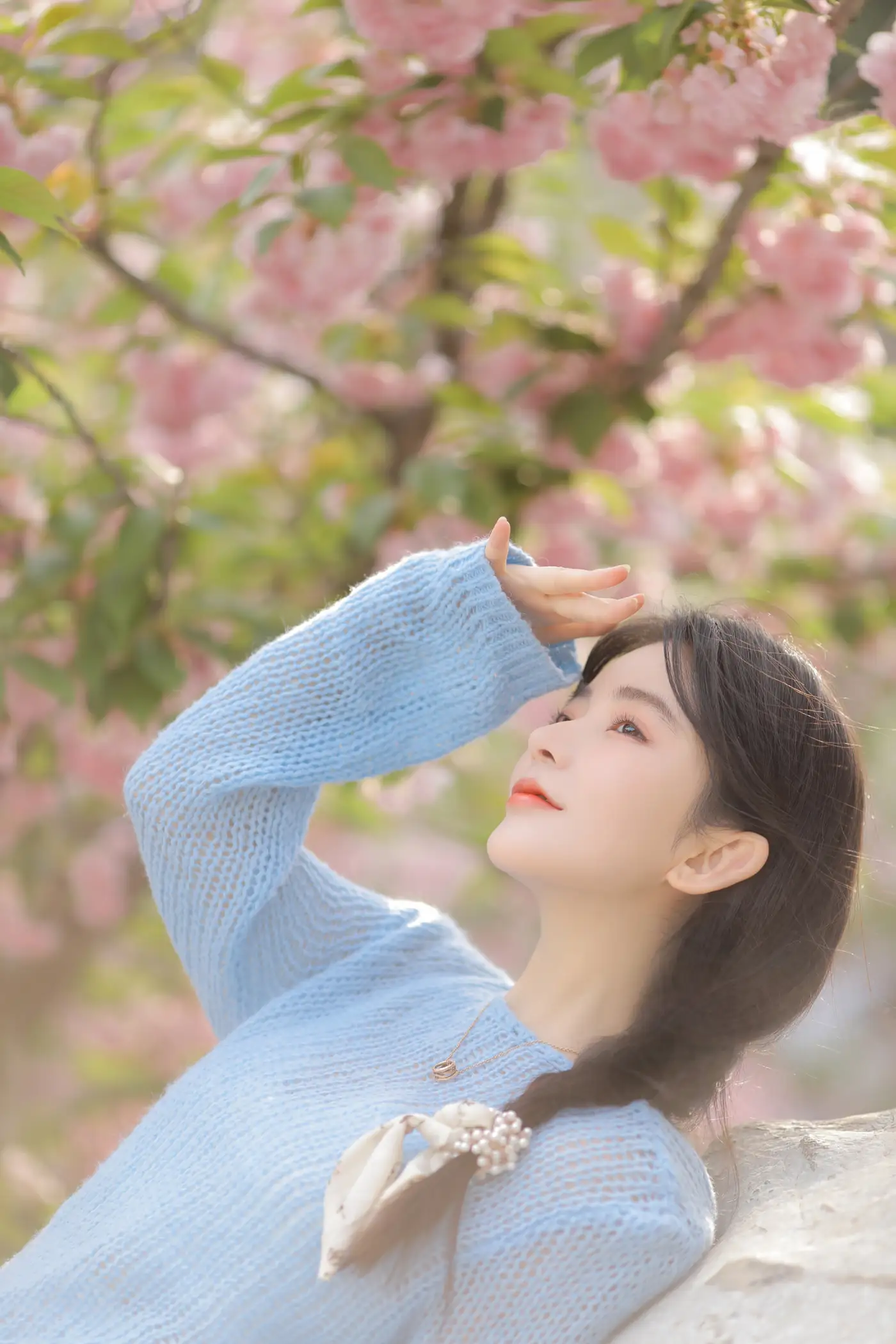 [YITUYU] 2022.06.22 Vol.1252 – Pink Blue Evening Cherry Blossoms Yang Yimo#[29P]-27